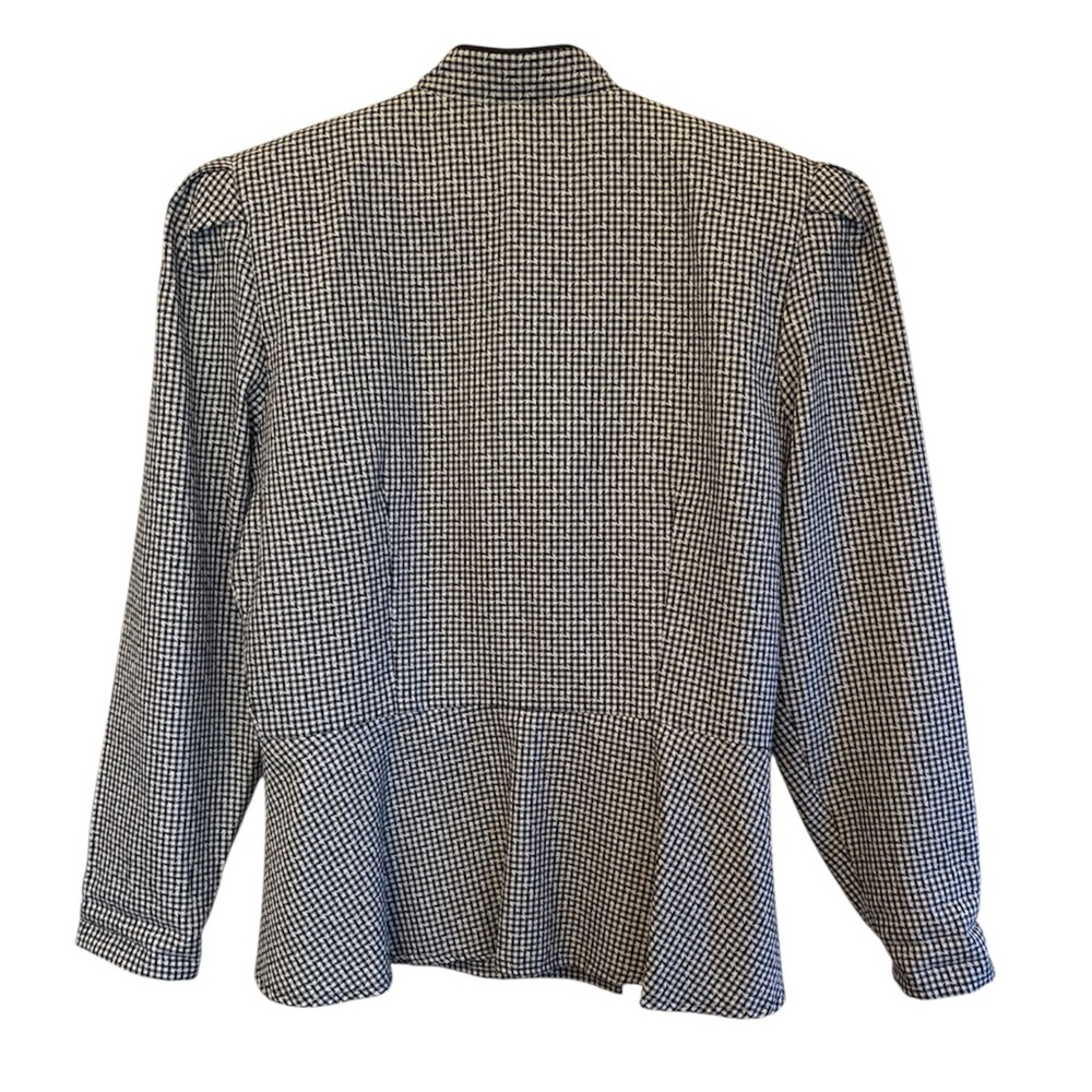 Vintage Houndstooth Blazer with Peblum.